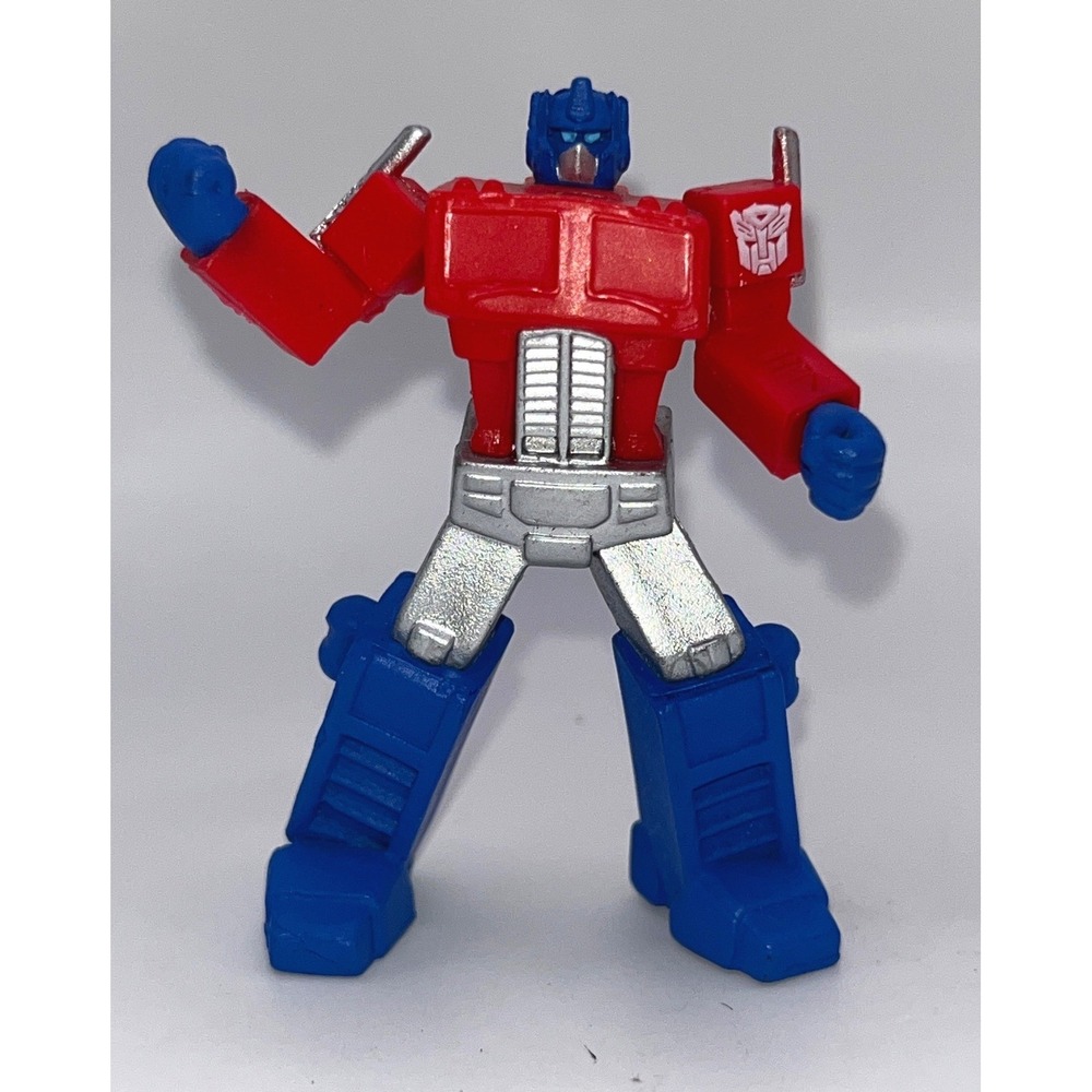 Transformers Optimus Prime Mini Action Figure Red Blue Silver Robot Toy 2.5"